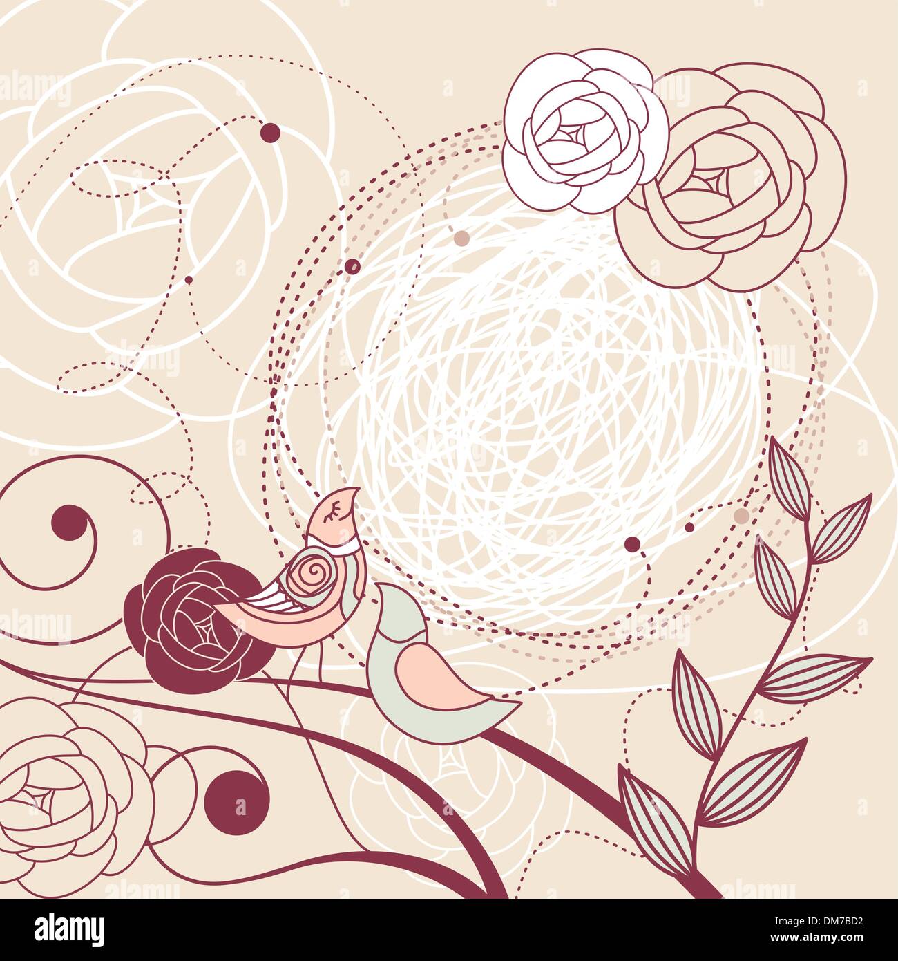 cute floral frame Stock Vector Image & Art - Alamy