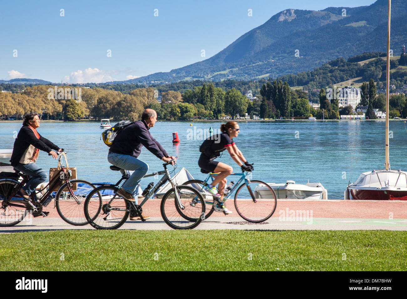 Annecy bike hires stock photography and images Alamy