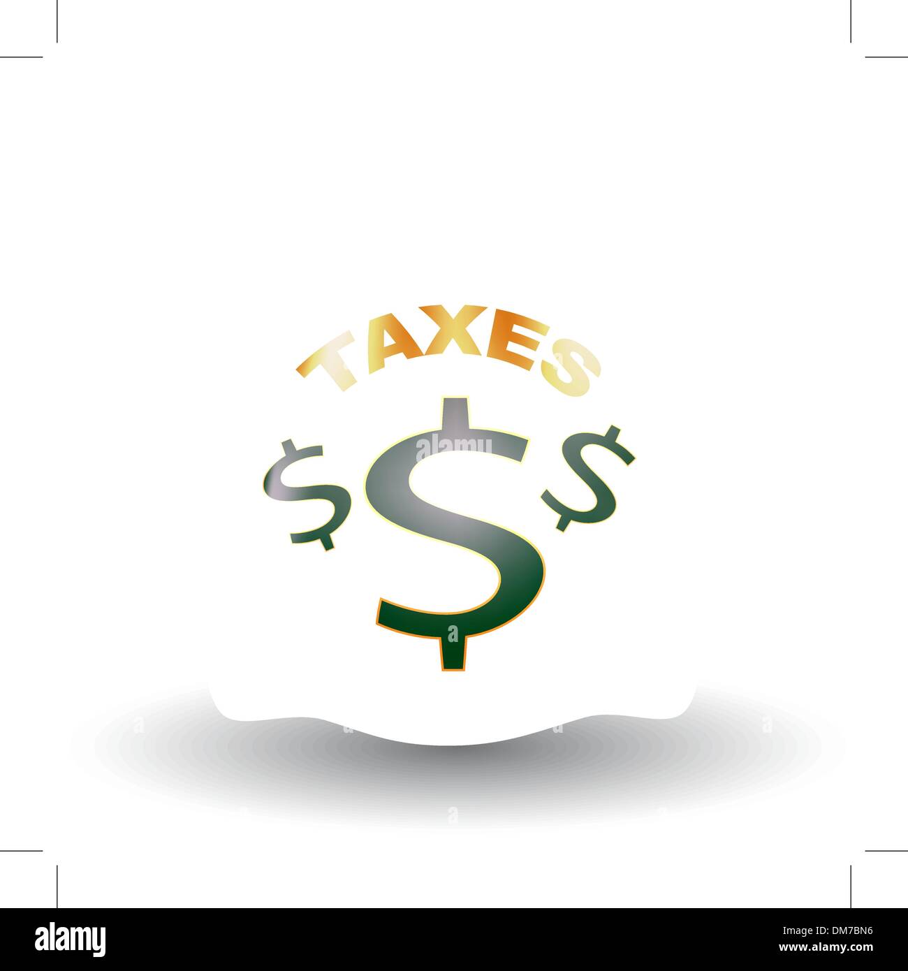 Taxes Money Bag Stock Vector Image & Art Alamy