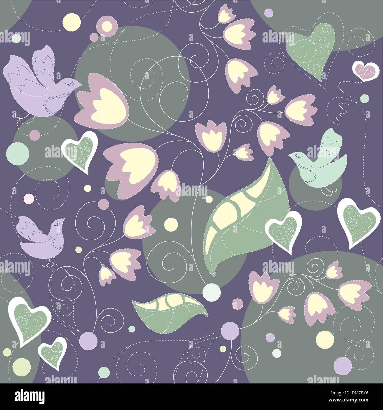 vector seamless floral background Stock Vector Image & Art - Alamy