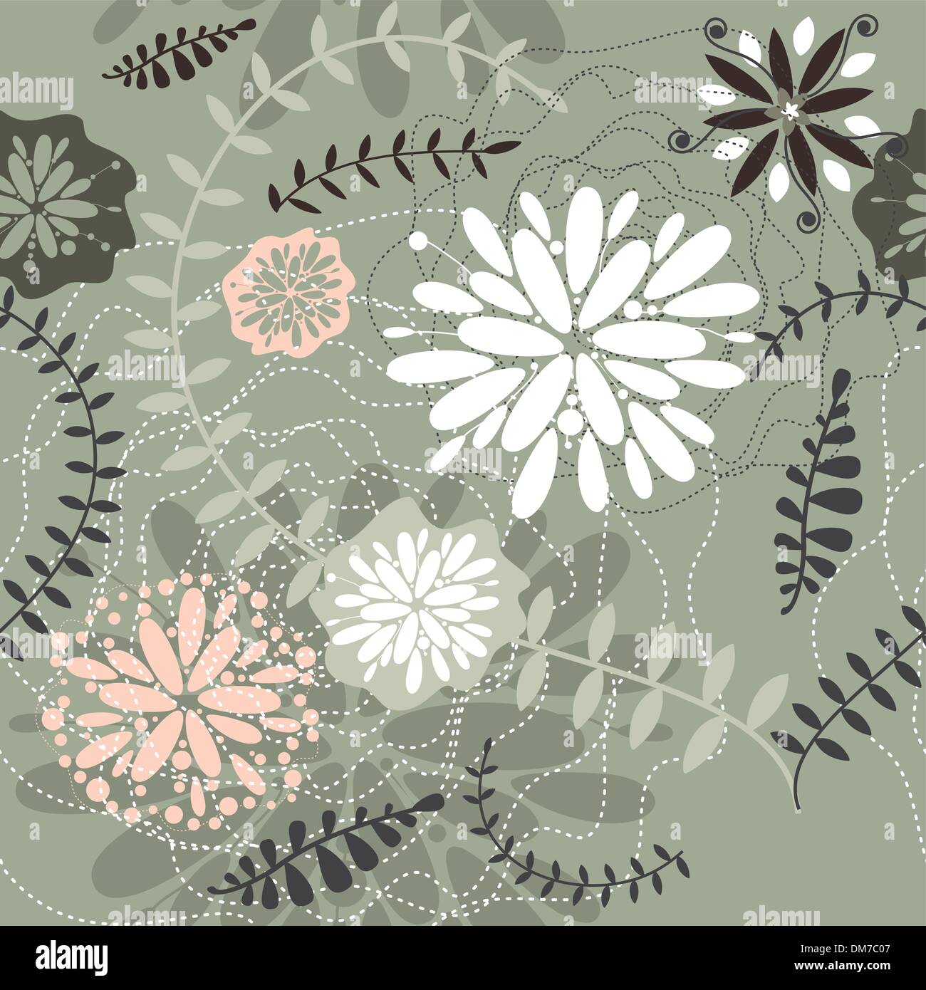 seamless floral background Stock Vector Image & Art - Alamy