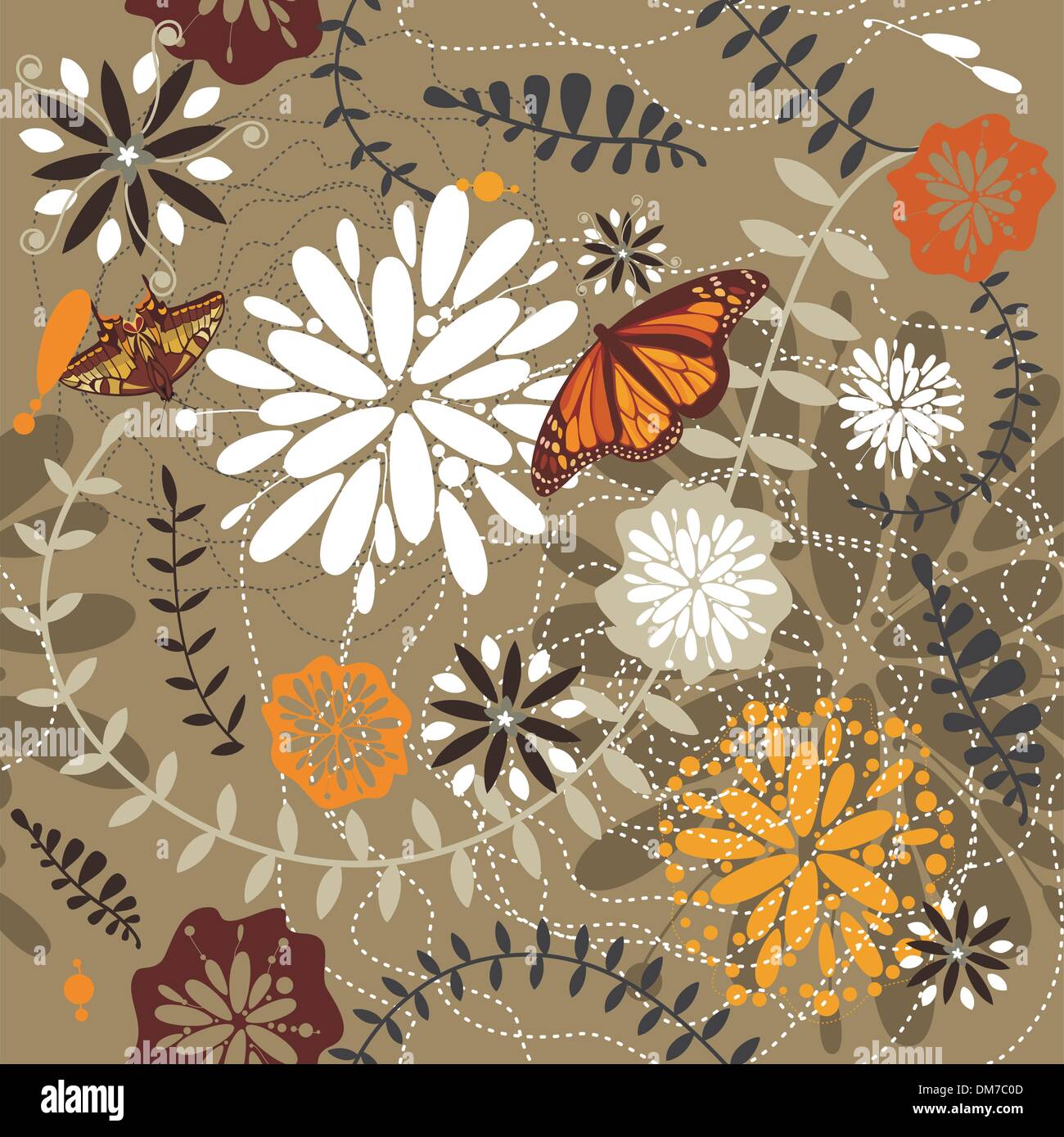 seamless floral background Stock Vector Image & Art - Alamy