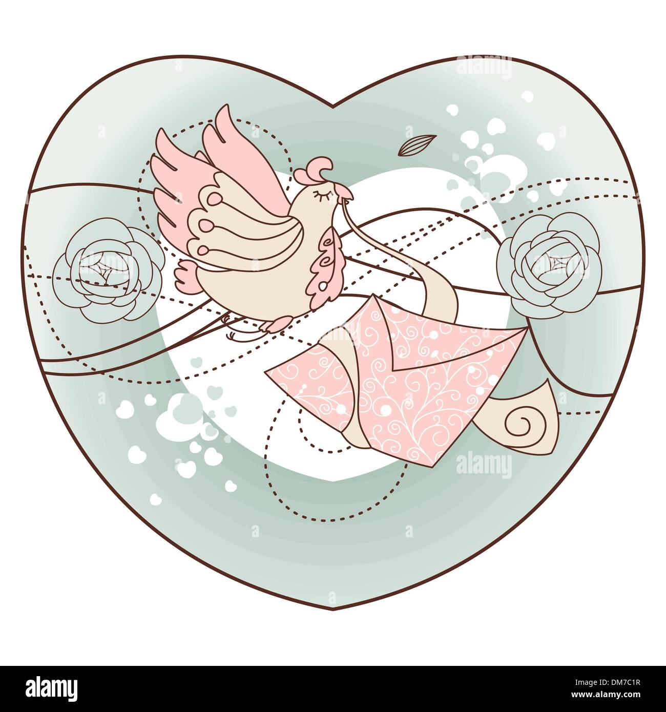 abstract romantic vector illustration Stock Vector Image & Art - Alamy