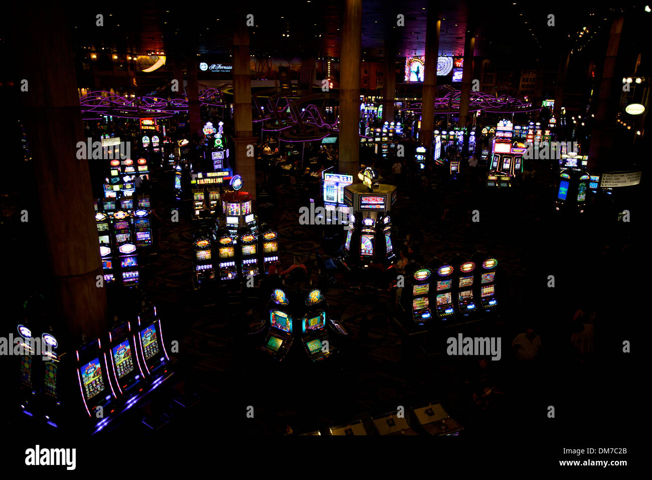 Slot machines at Caesars Palace Hotel and Casino, Las Vegas, Nevada, NV ...