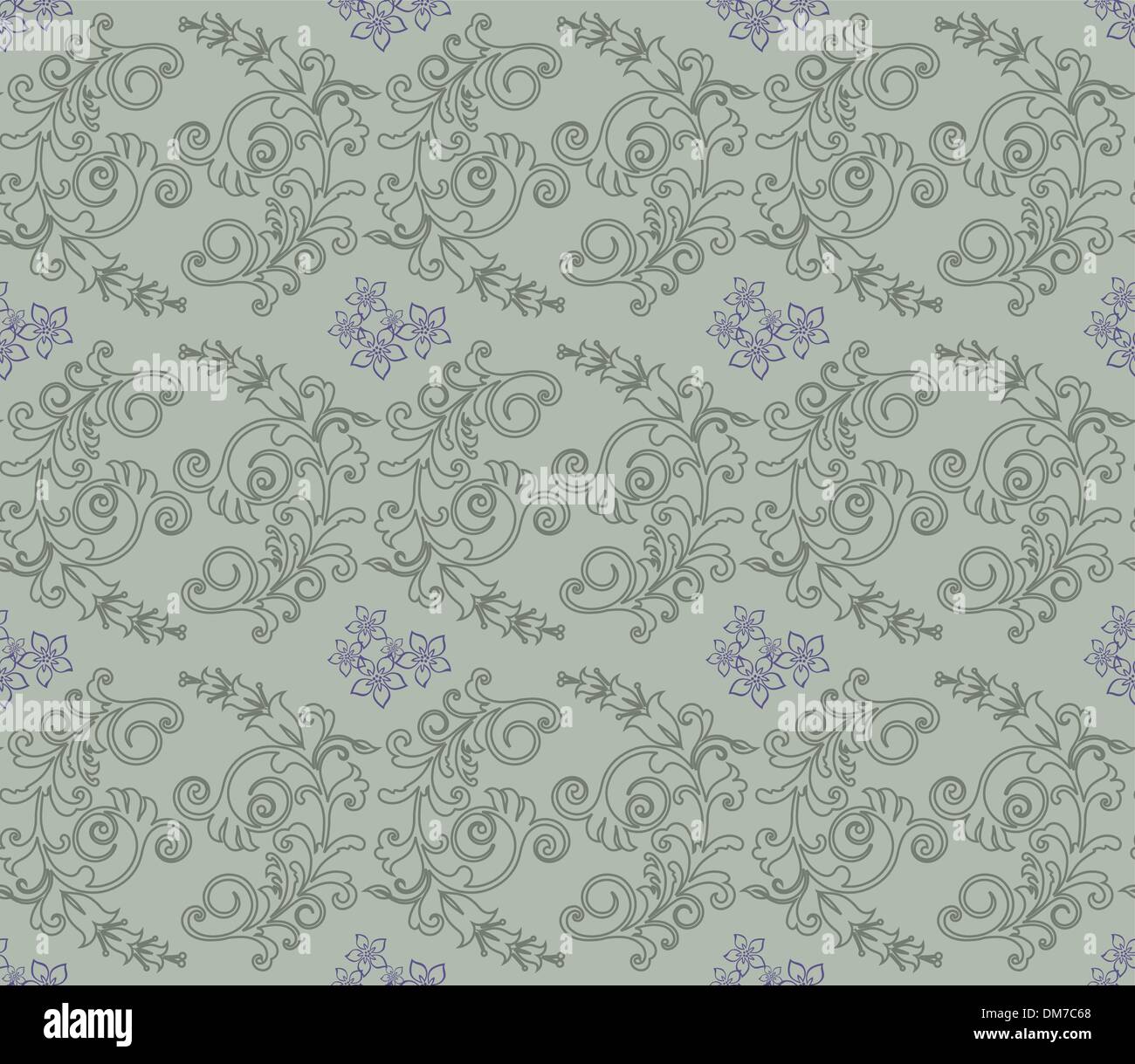 Light green and purple floral wallpaper stock vector image art alamy
