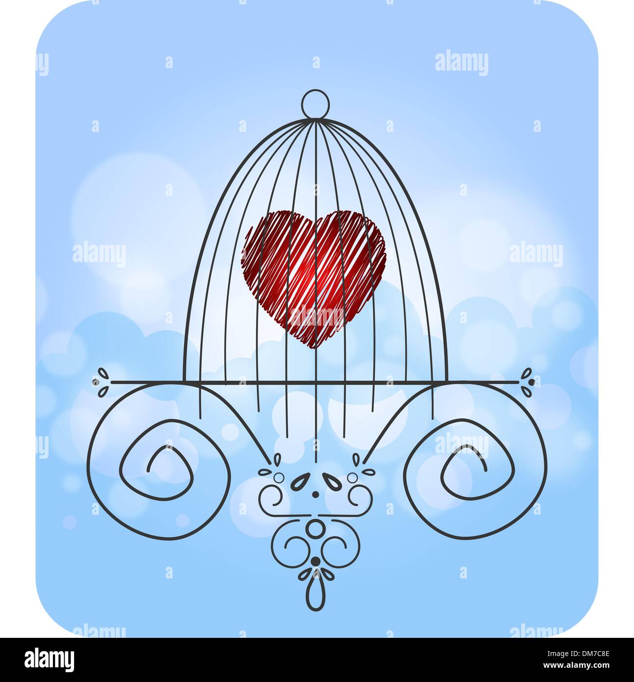Heart in a cage Stock Vector Image & Art Alamy