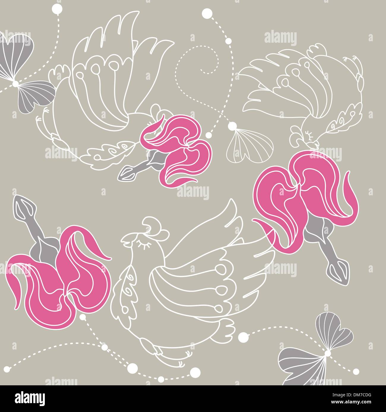 abstract seamless floral background Stock Vector Image & Art - Alamy