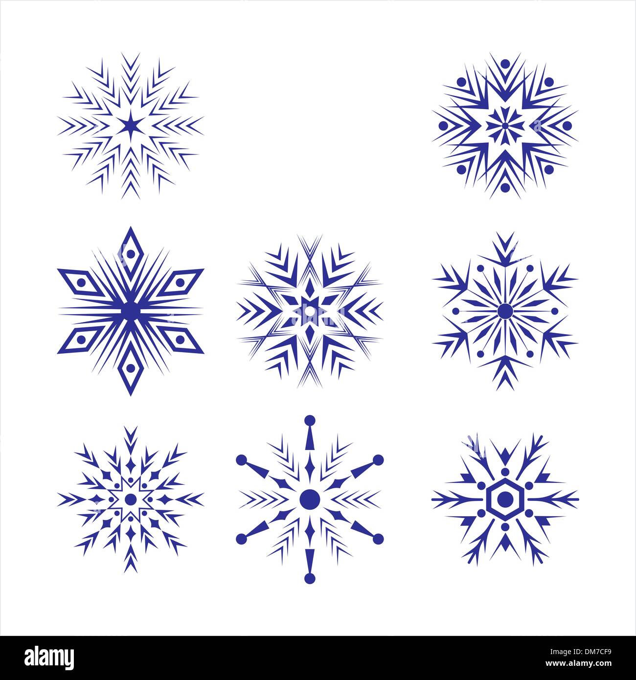 Set of snowflakes Stock Vector Image & Art - Alamy