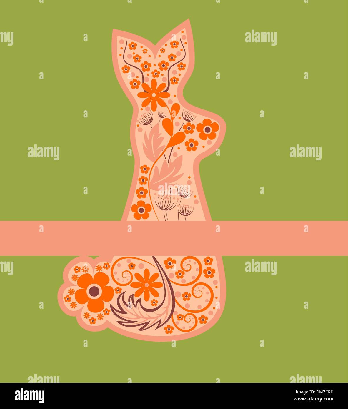 Beautiful easter bunny Stock Vector Images - Alamy