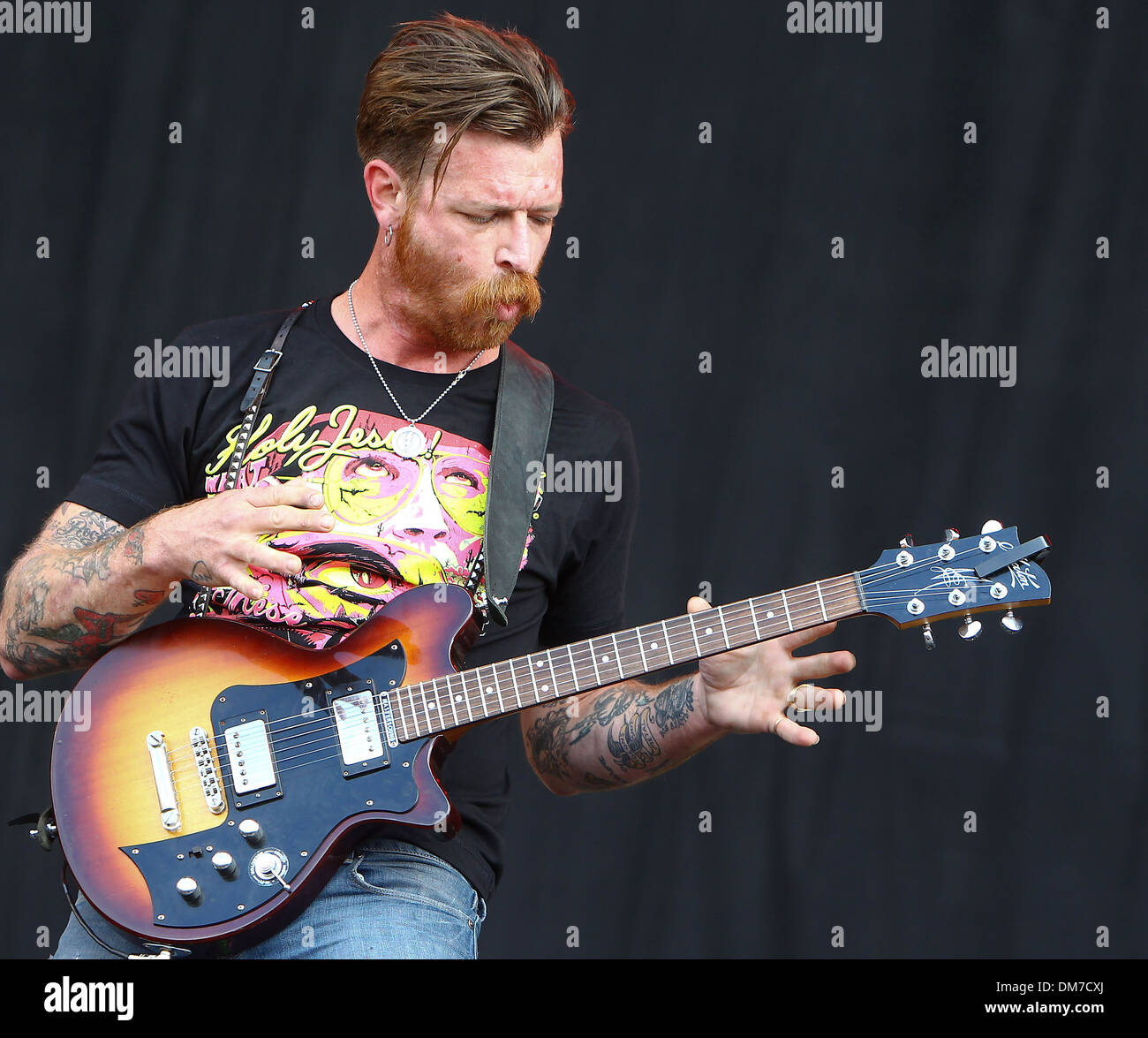 Jesse Hughes of Eagles of Death Metal Reading Festival 2012 Performances Day Three Reading
