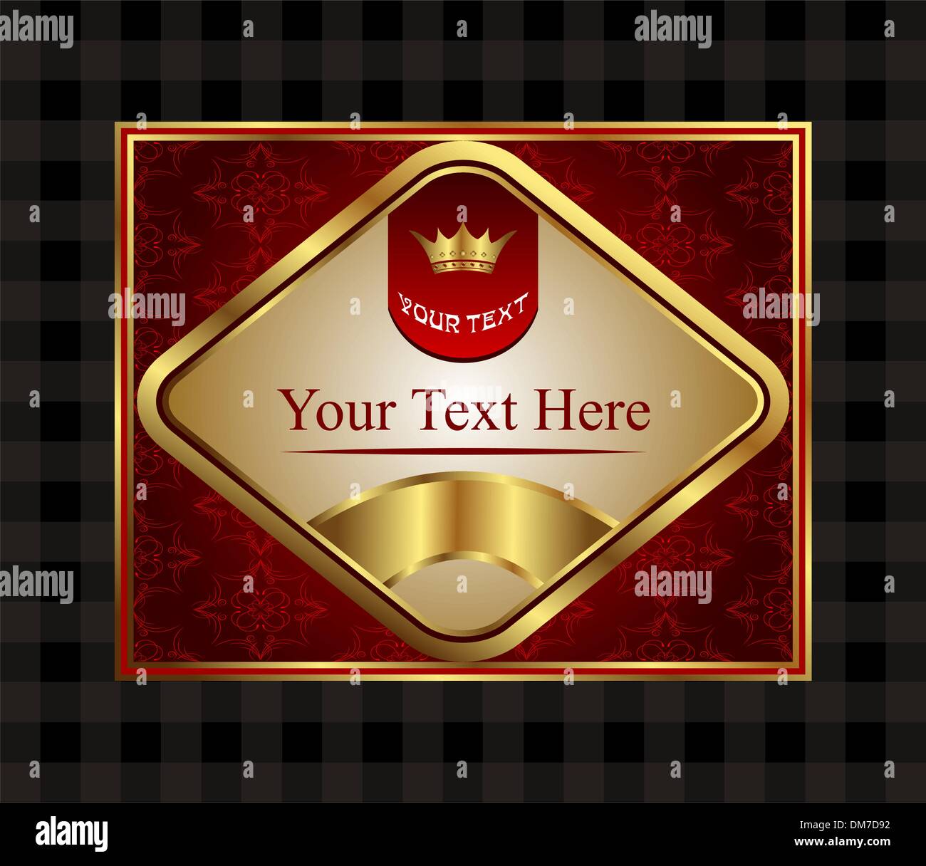 decorative ornate gold frame Stock Vector Image & Art Alamy