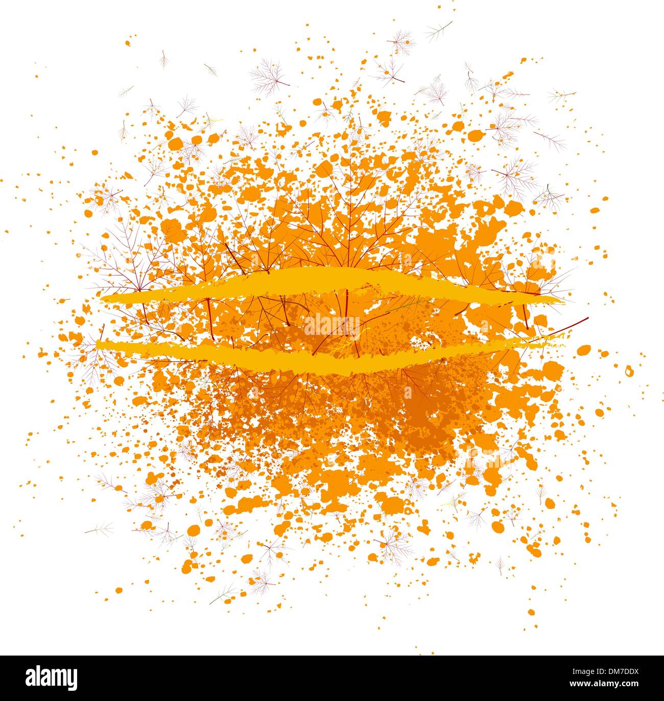 Autumn leaves background card template. EPS 8 Stock Vector Image & Art ...