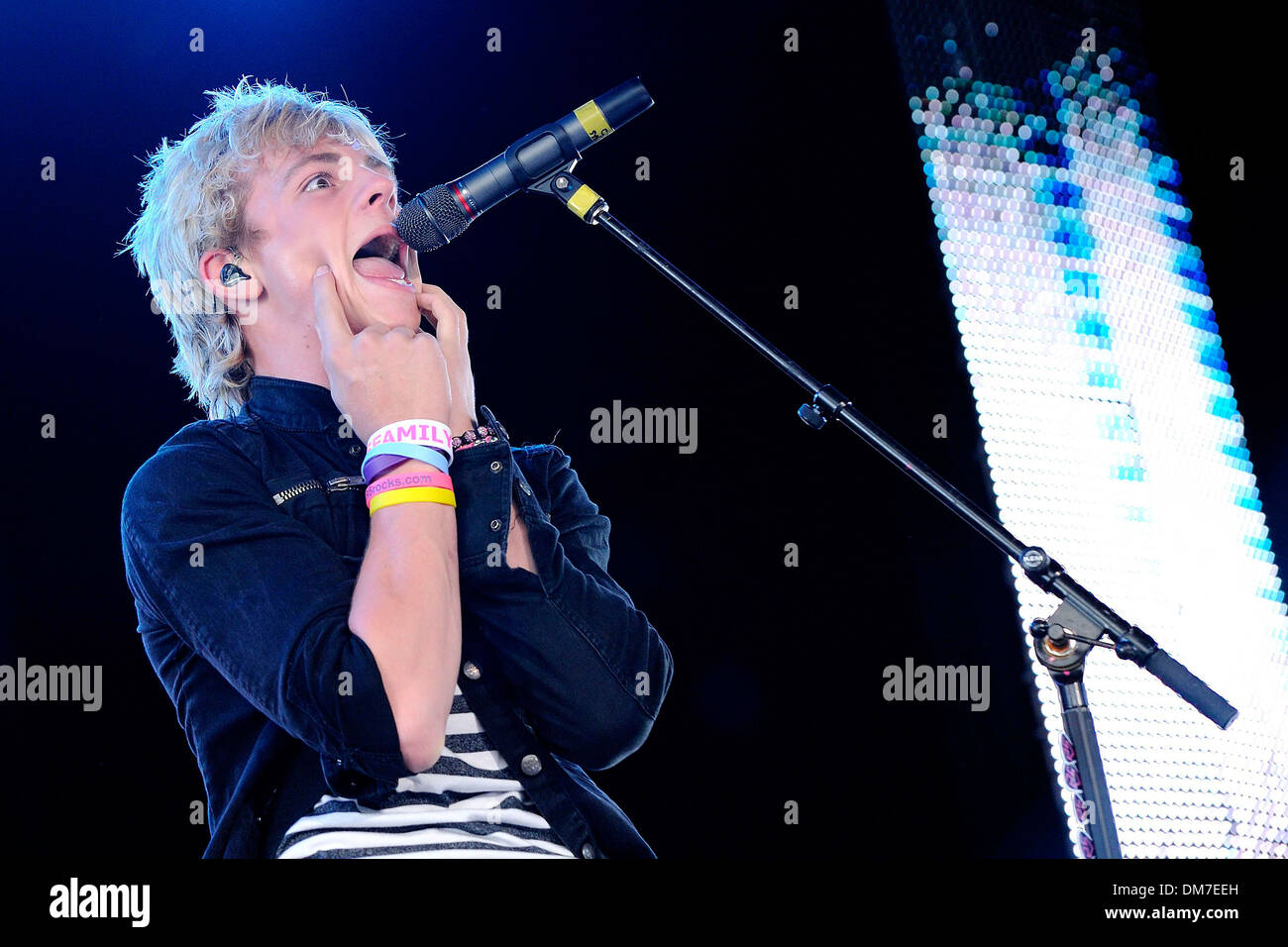 Ross Lynch of R5 performs at Molson Canadian Amphitheatre for Family