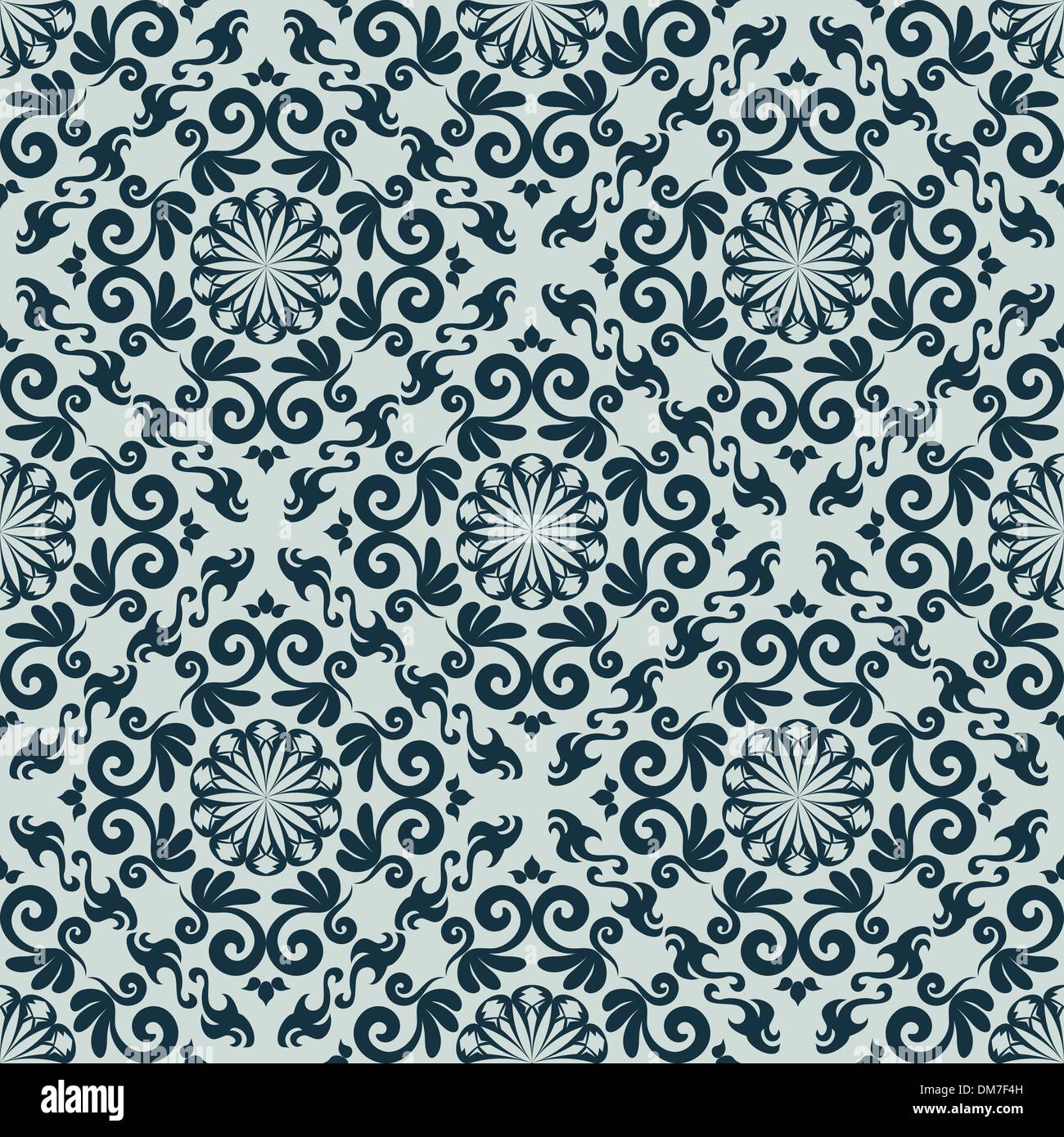 Seamless Damask Pattern Stock Vector Image & Art - Alamy