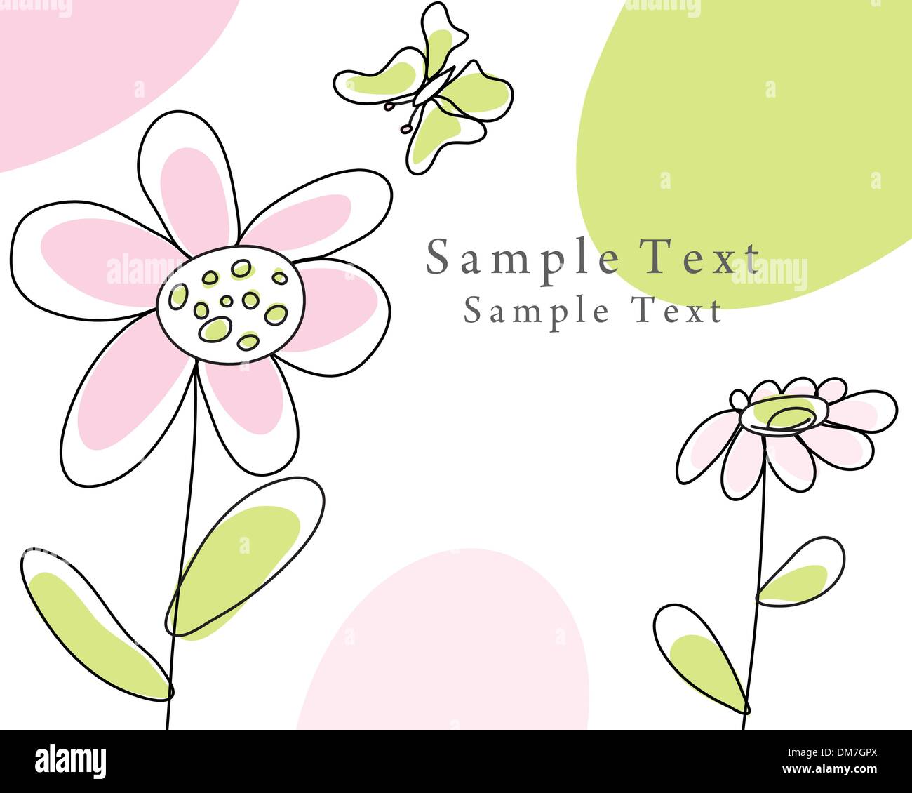 Abstract vector greetings card design Stock Vector Images - Alamy