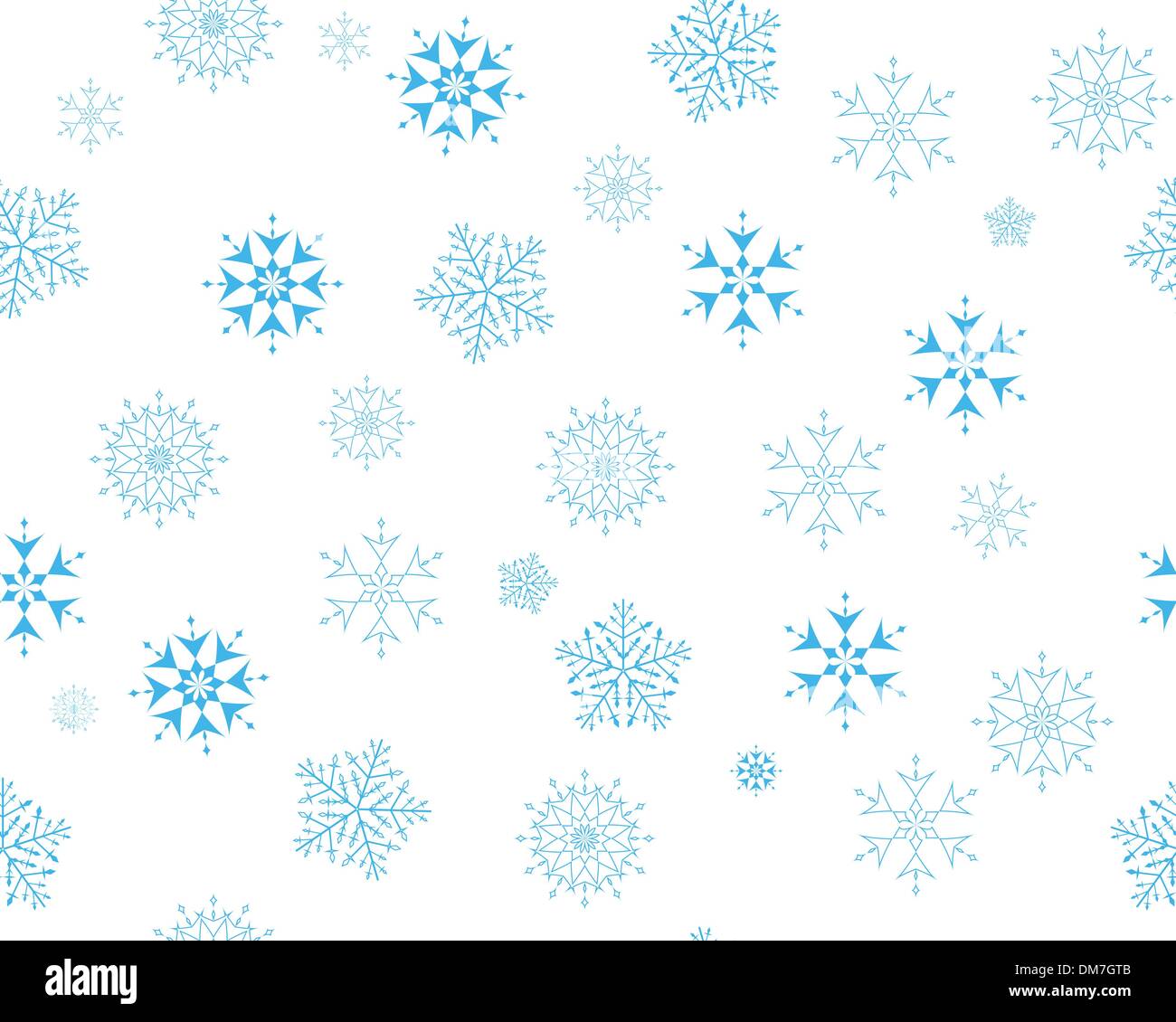 Star seamless snowflakes background Cut Out Stock Images & Pictures - Alamy