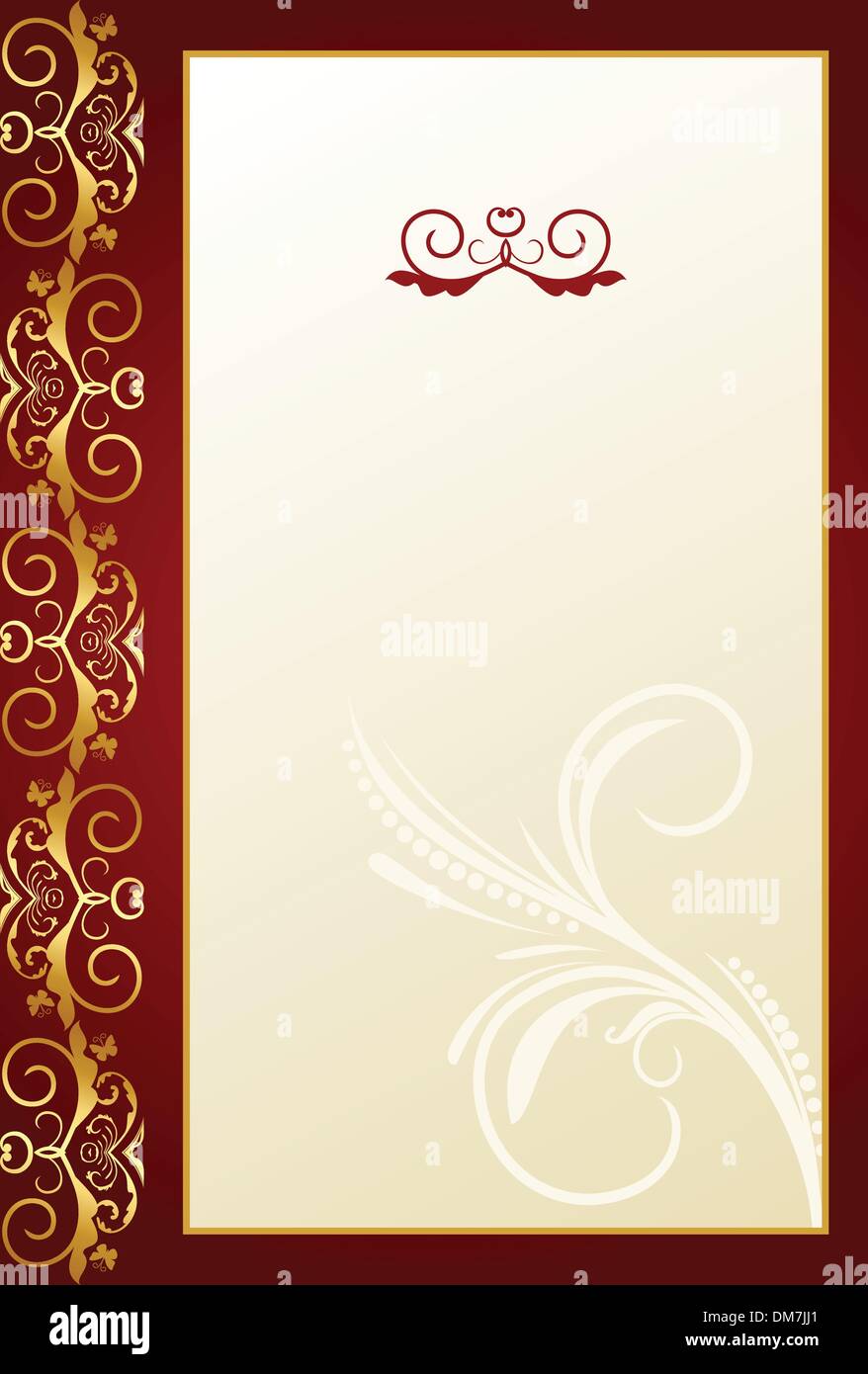 Greeting ornament card Stock Vector Image & Art - Alamy