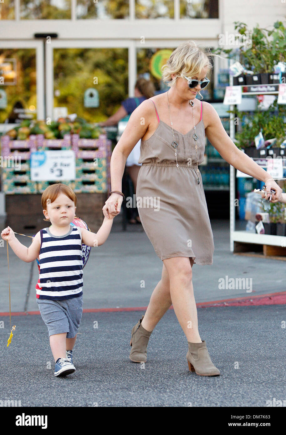 Amy Poehler shopping at Bristol Farms los Angeles, California - 01.09.