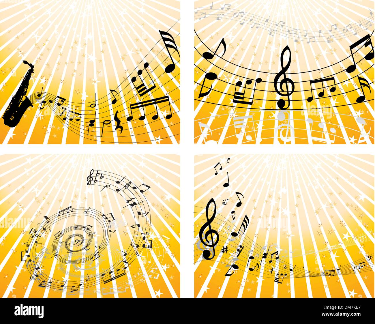 set of notes stuff Stock Vector