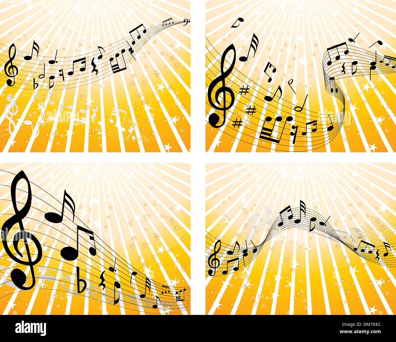 set of notes stuff Stock Vector