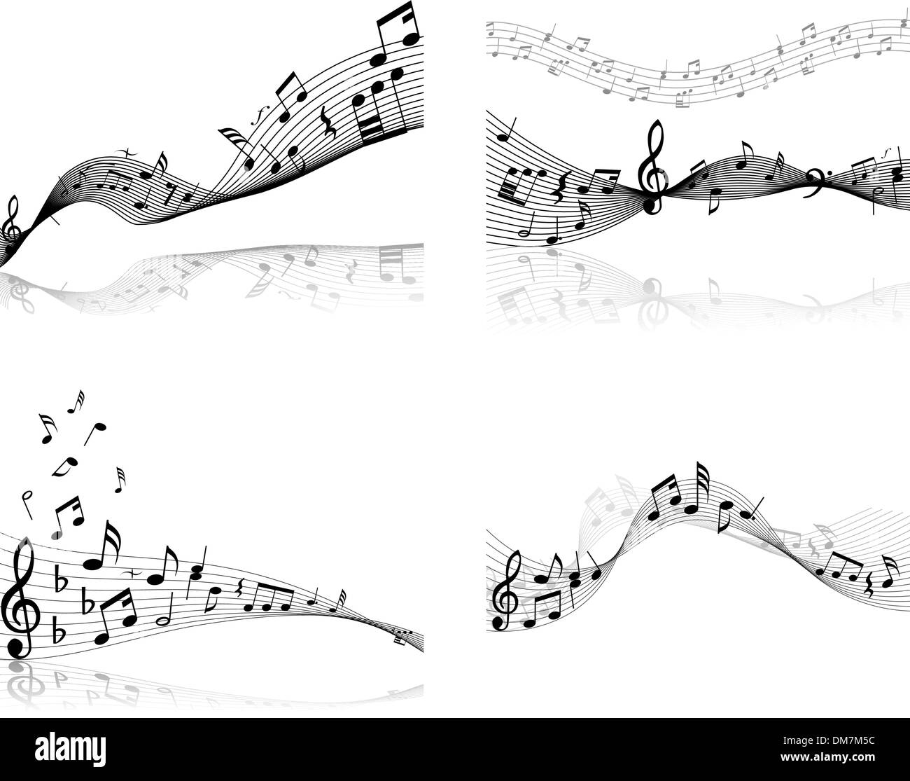 Quarter note vector vectors hi-res stock photography and images - Alamy