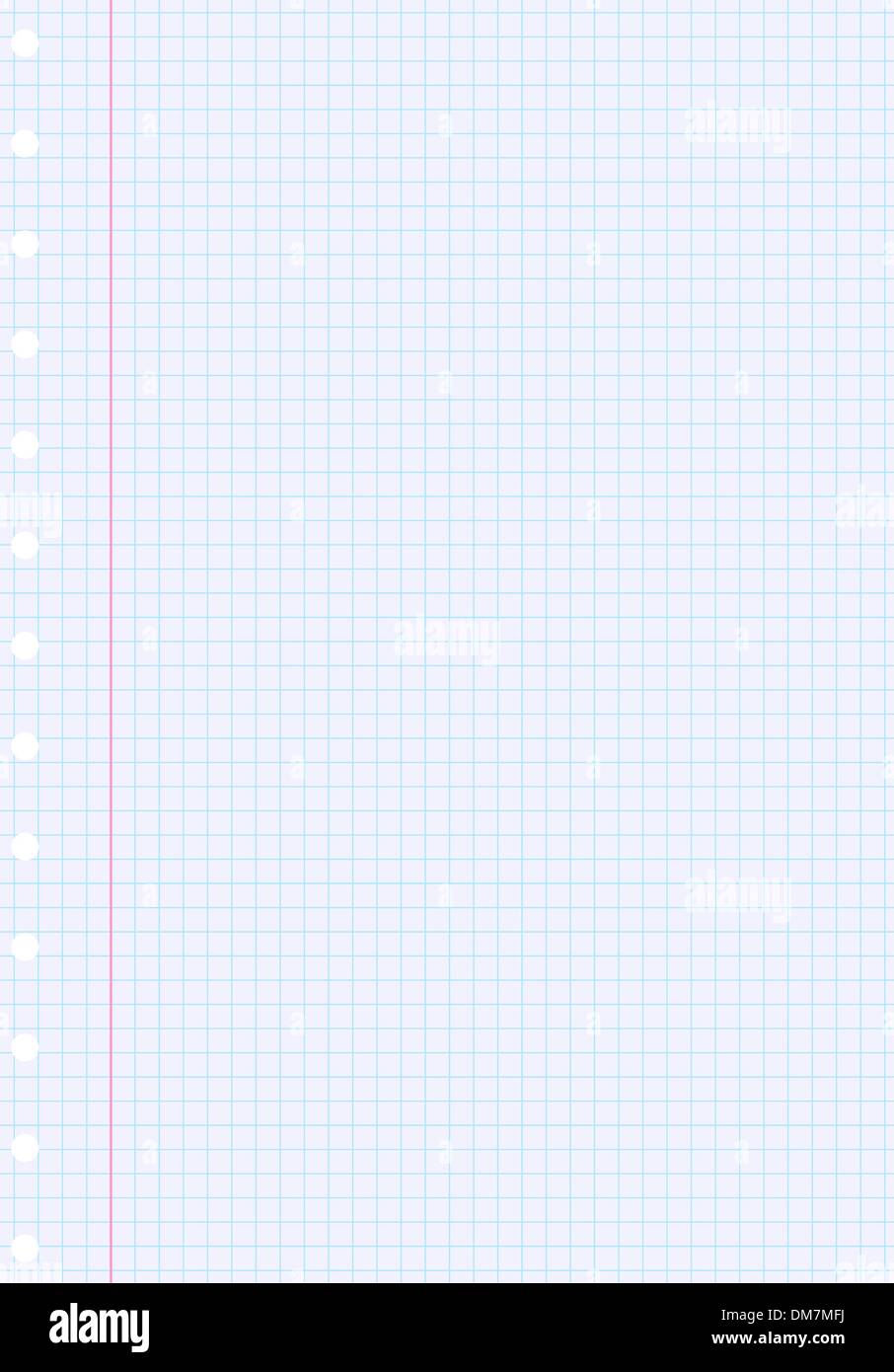 Notebook paper Stock Vector