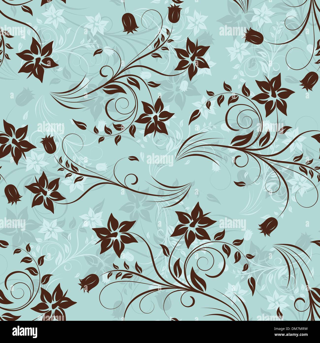 floral seamless background Stock Vector Image & Art - Alamy