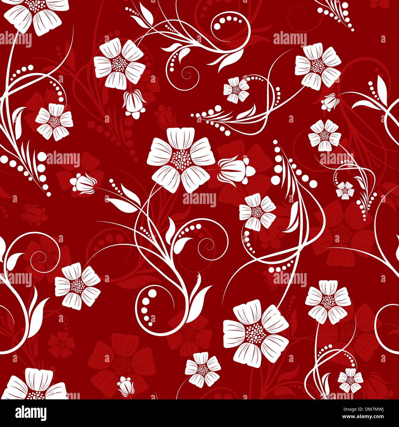 floral seamless background Stock Vector Image & Art - Alamy