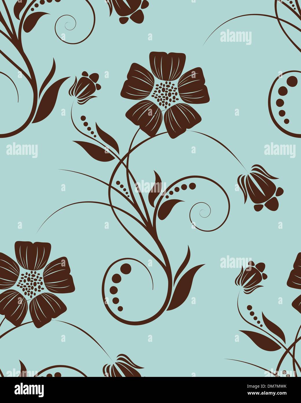 floral seamless background Stock Vector Image & Art - Alamy