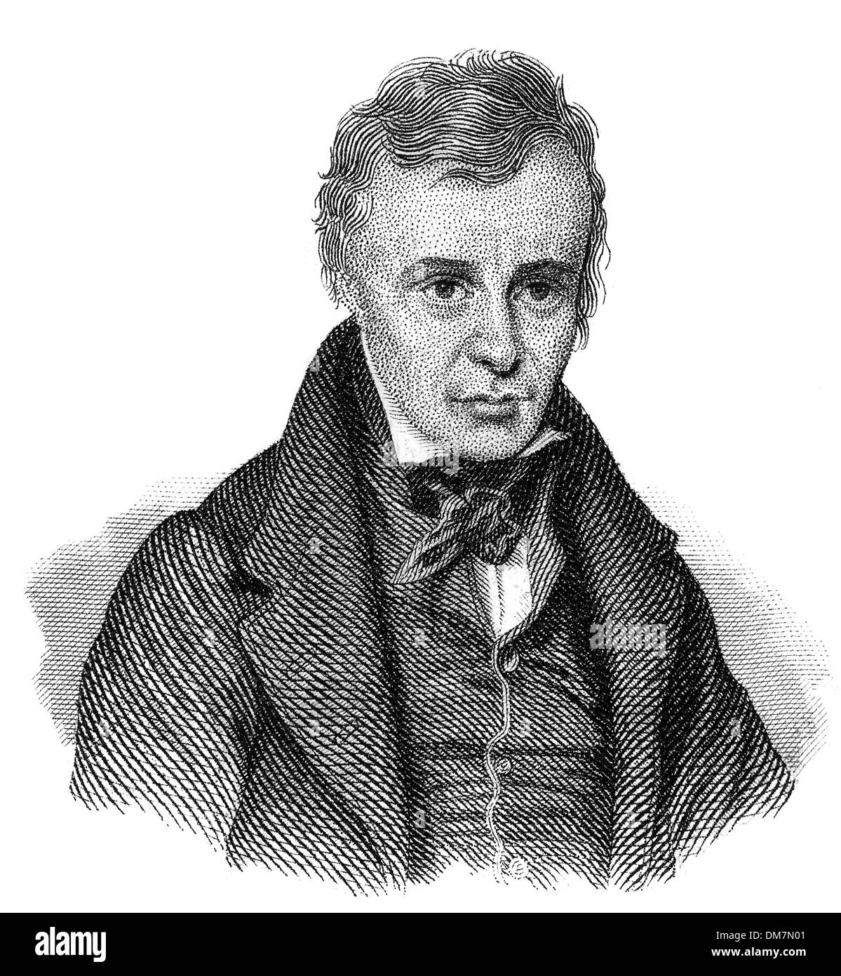 Hugues-Félicité Robert de Lamennais or de la Mennais, 1782 - 1854, French priest, philosopher and political theorist, Stock Photo