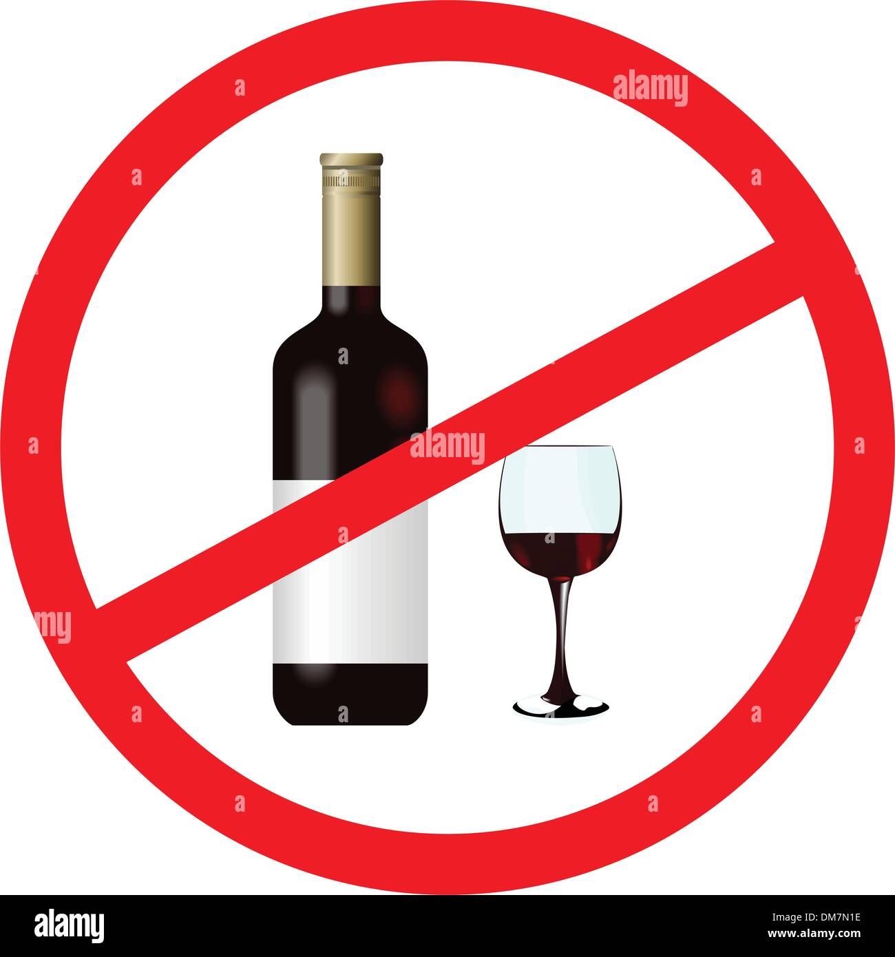Sign stop alcohol Stock Vector Image & Art - Alamy