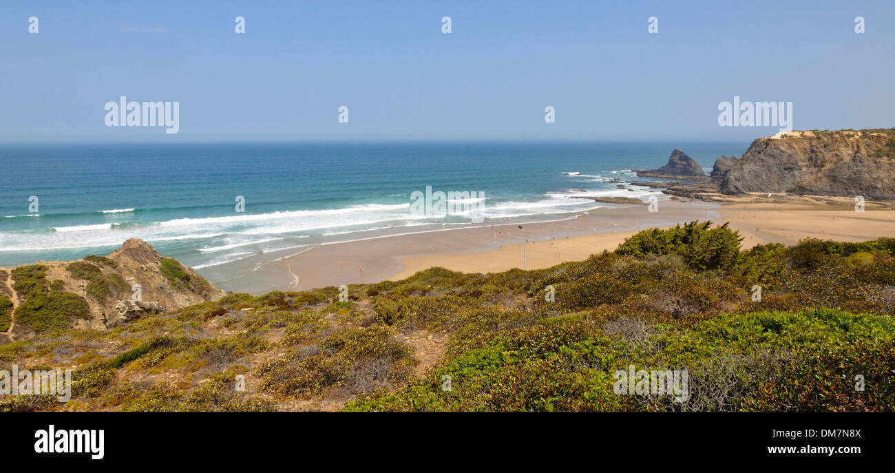 Beach of Odeceixe, Algarve, Portugal, Europe Stock Photo