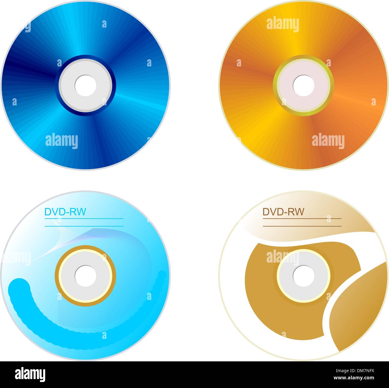 Set DVD disk with both sides Stock Vector Image & Art - Alamy