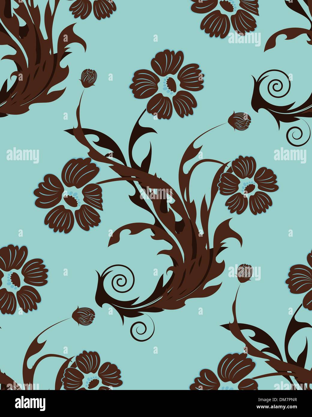 seamless floral background Stock Vector Image & Art - Alamy