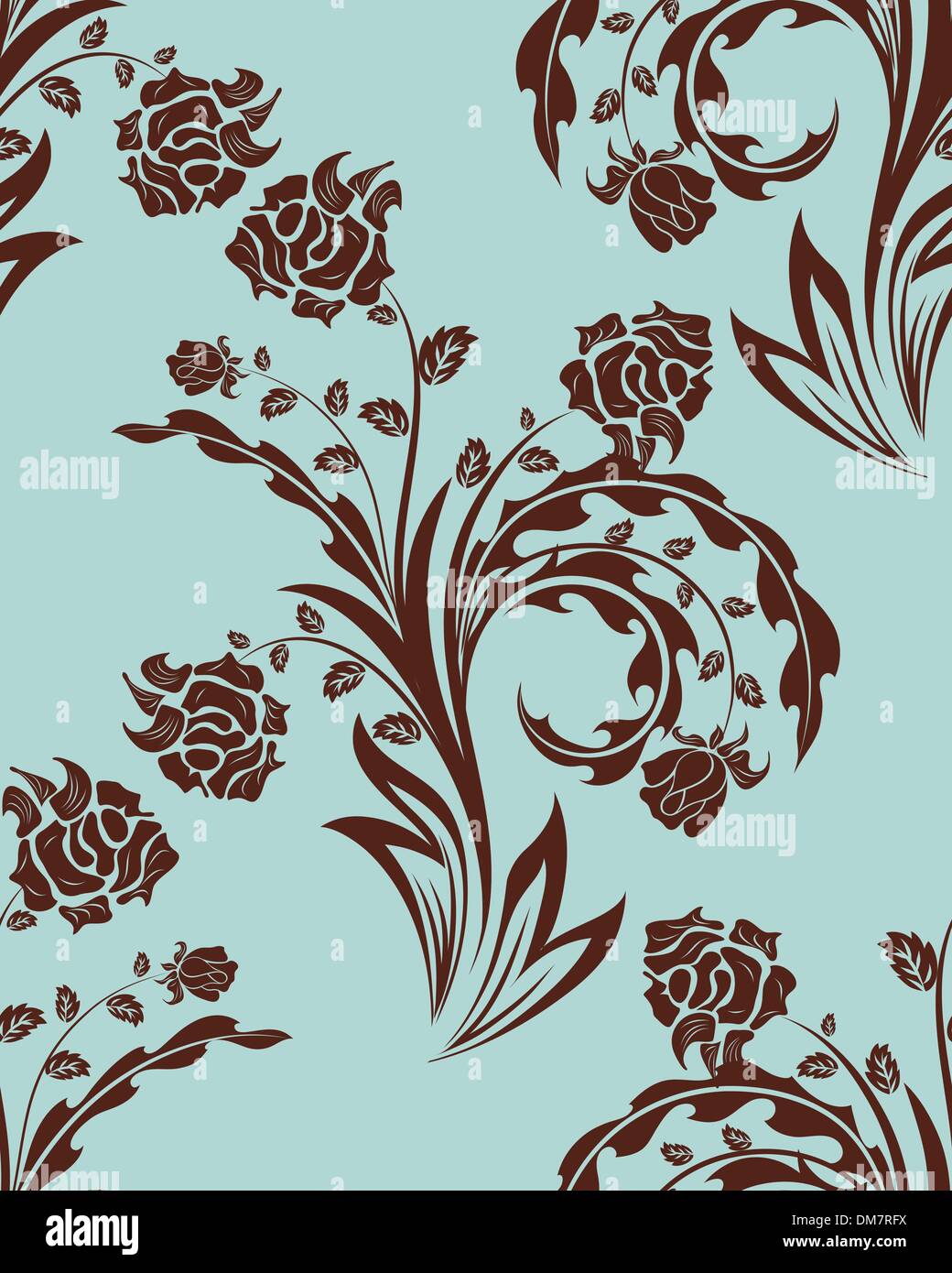 seamless floral background Stock Vector Image & Art - Alamy