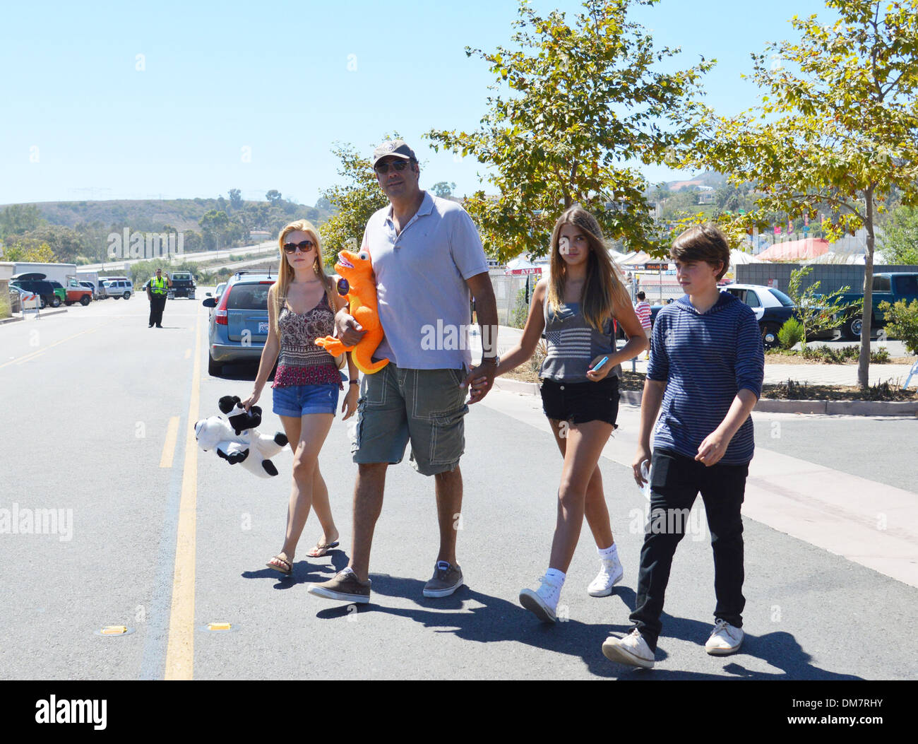 Brad Garrett and his family visit the Malibu chili cook off Malibu