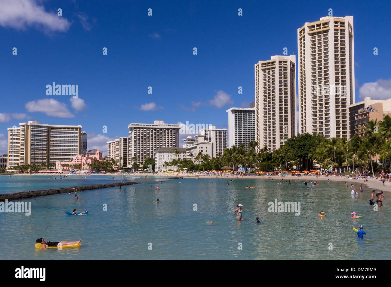 Waikiki beach honolulu hawaii oahu hi-res stock photography and images ...