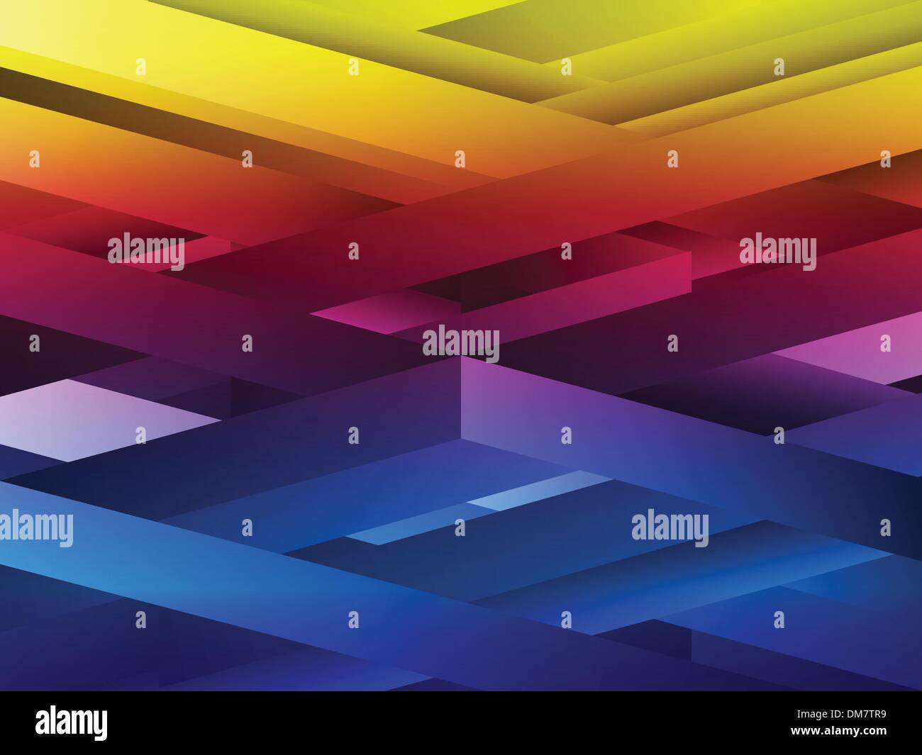 Rainbow abstract geometric lines background. Stock Vector