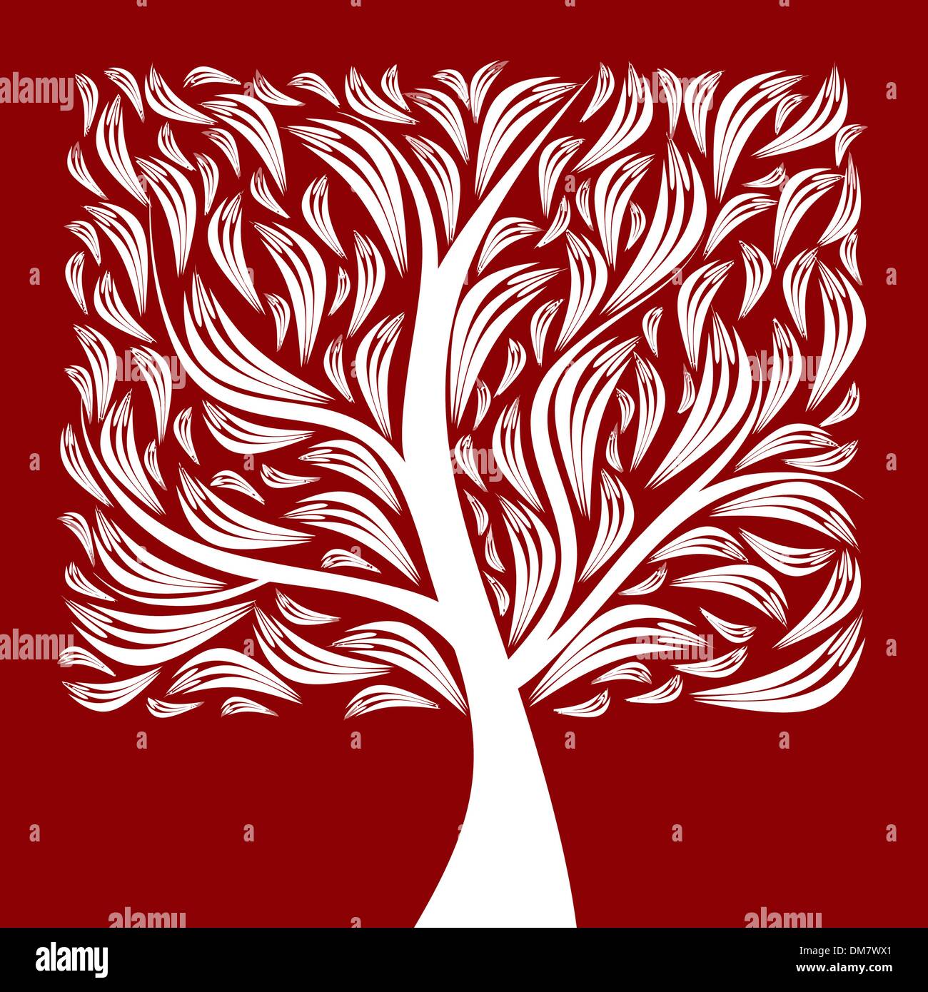 Red Bark Tree Stock Vector Images Alamy
