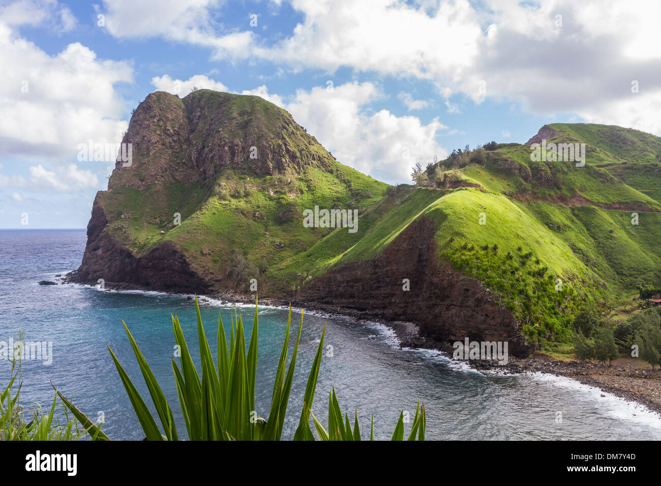 USA, Hawaii, Maui, Kahakuloa head Stock Photo
