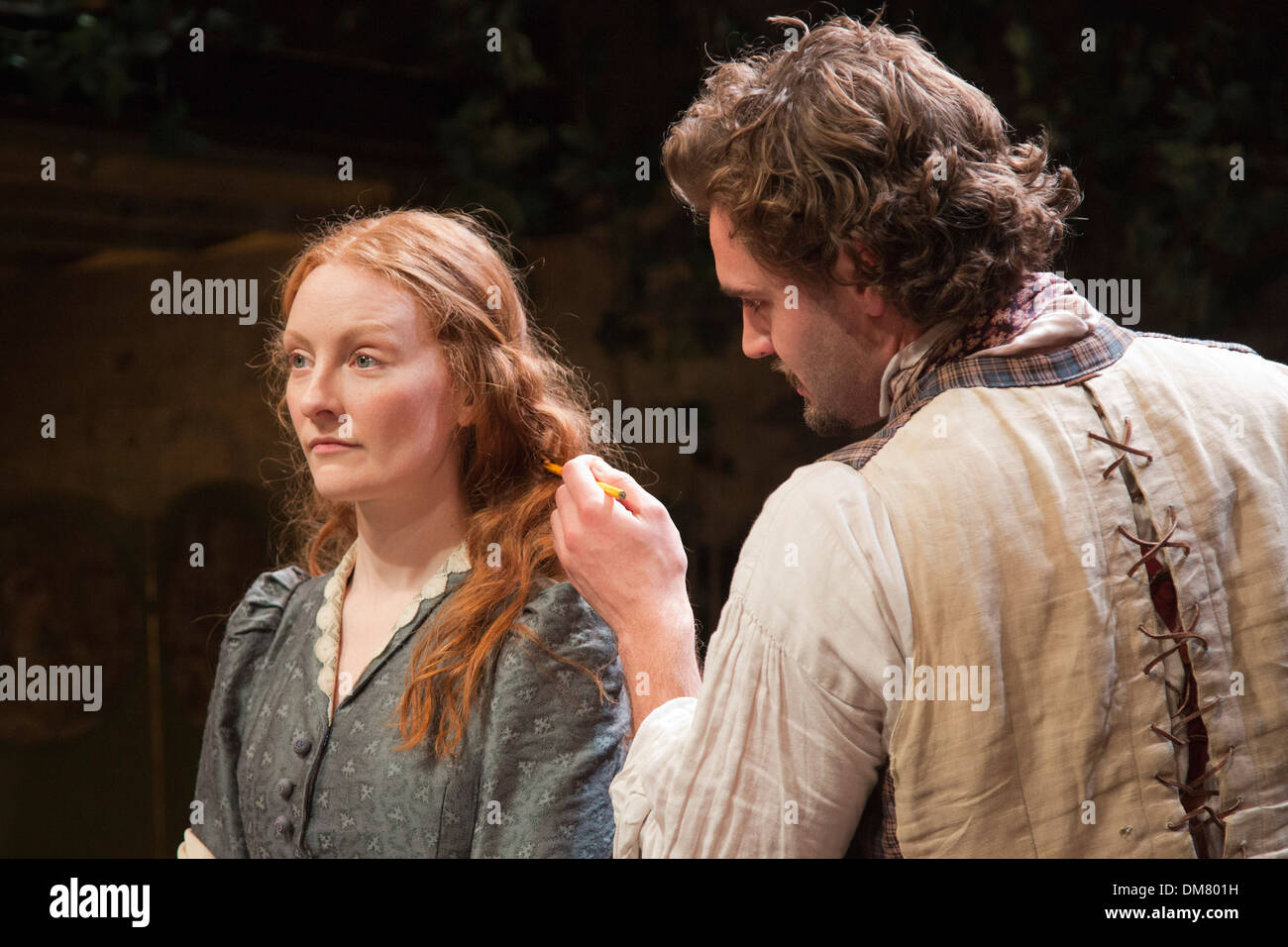 World premiere of the play 'Lizzie Siddal' at the Arcola Theatre, Hackney, London. Stock Photo