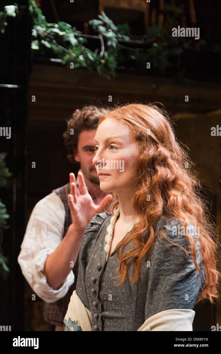 World premiere of the play 'Lizzie Siddal' at the Arcola Theatre, Hackney, London. Stock Photo