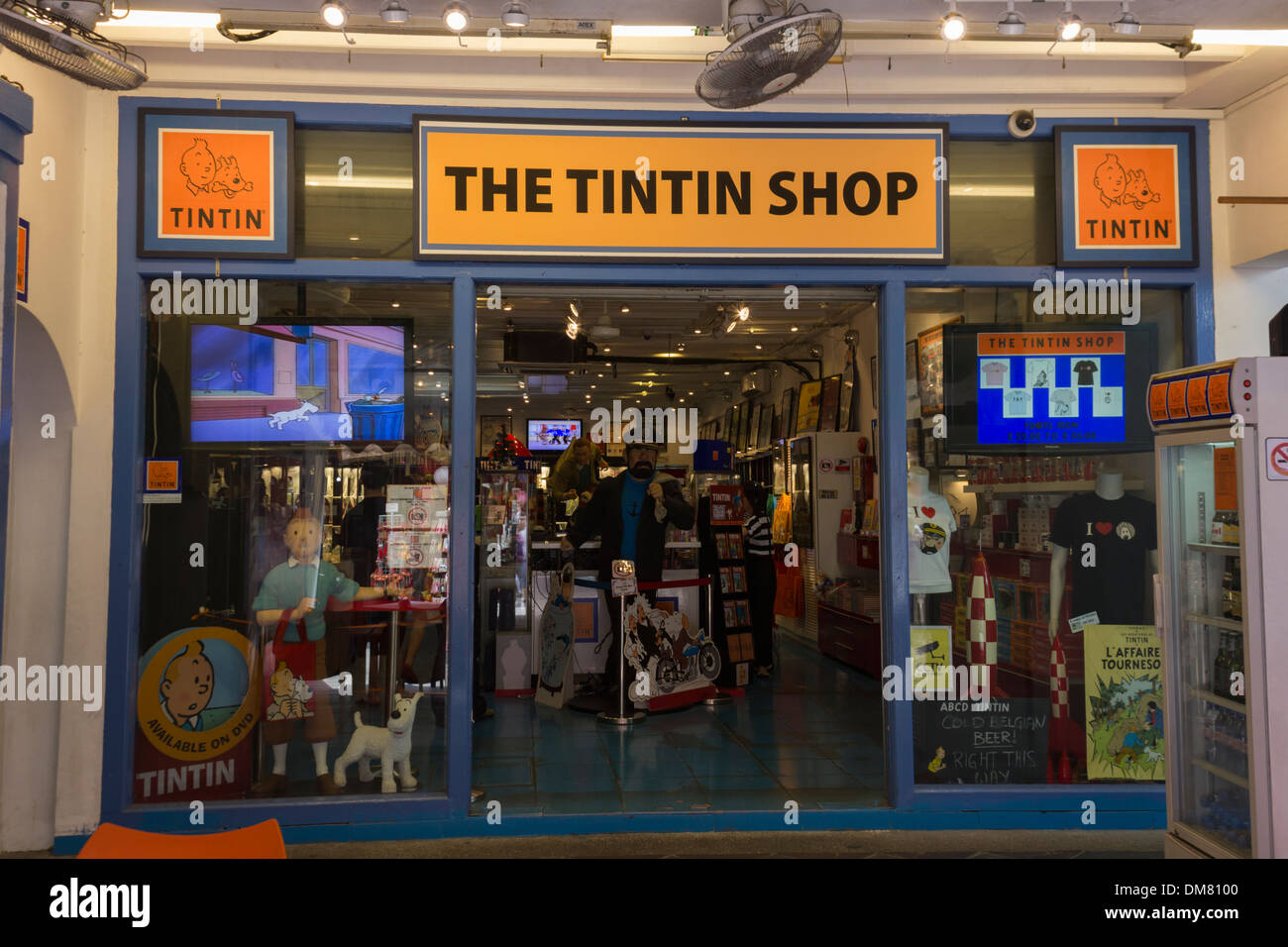 The Tintin Shop, Singapore Stock Photo
