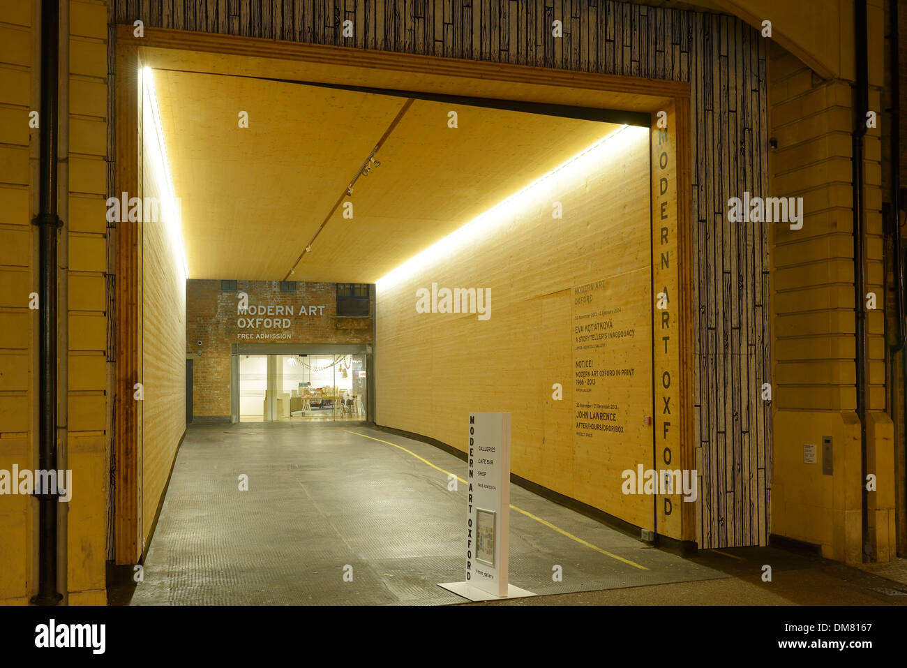 The entrance to the gallery of Modern Art in Oxford city centre UK Stock Photo