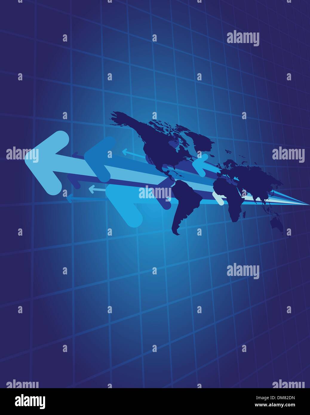 Atlantic cable map Stock Vector Images - Alamy