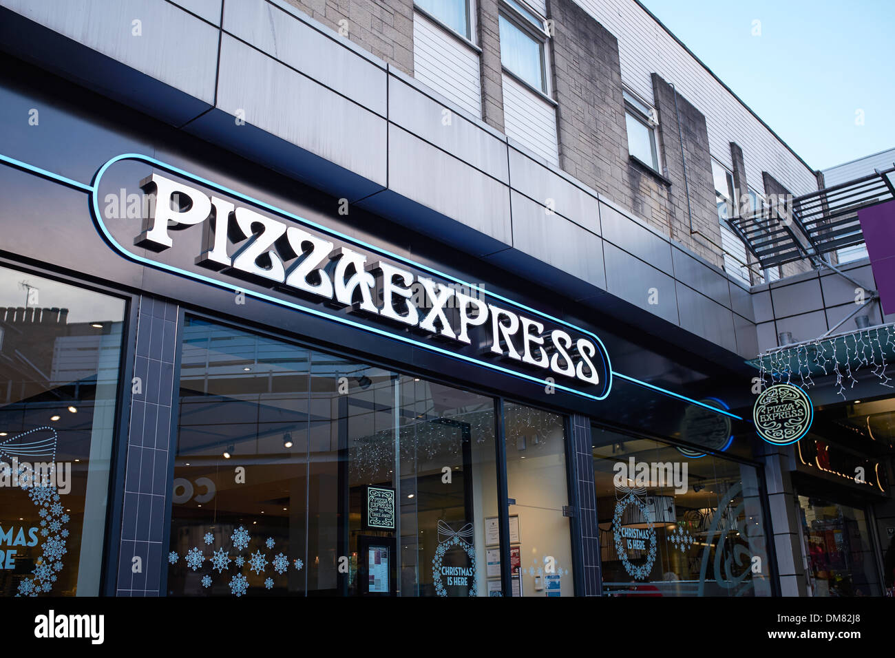 Exterior of a Pizza Express restaurant in Stirling city centre Stock