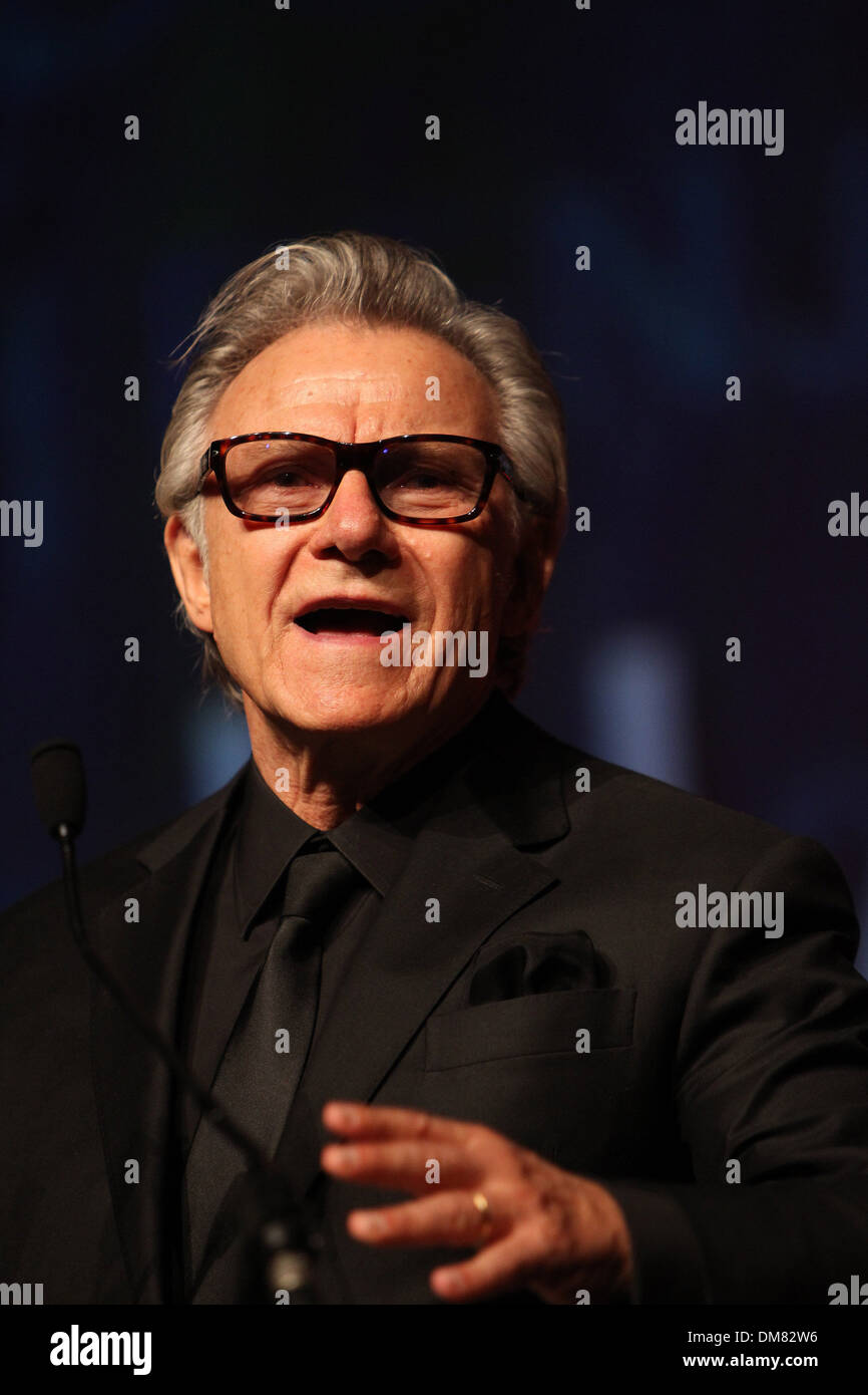 Harvey Keitel delivers a speech during opening ceremony of 38th