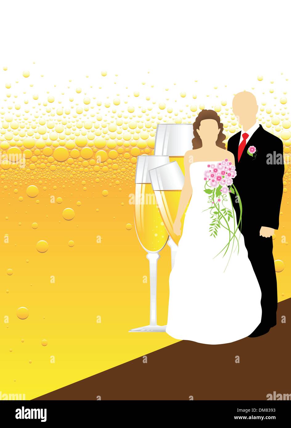 Wedding dress pictures Stock Vector Images - Alamy