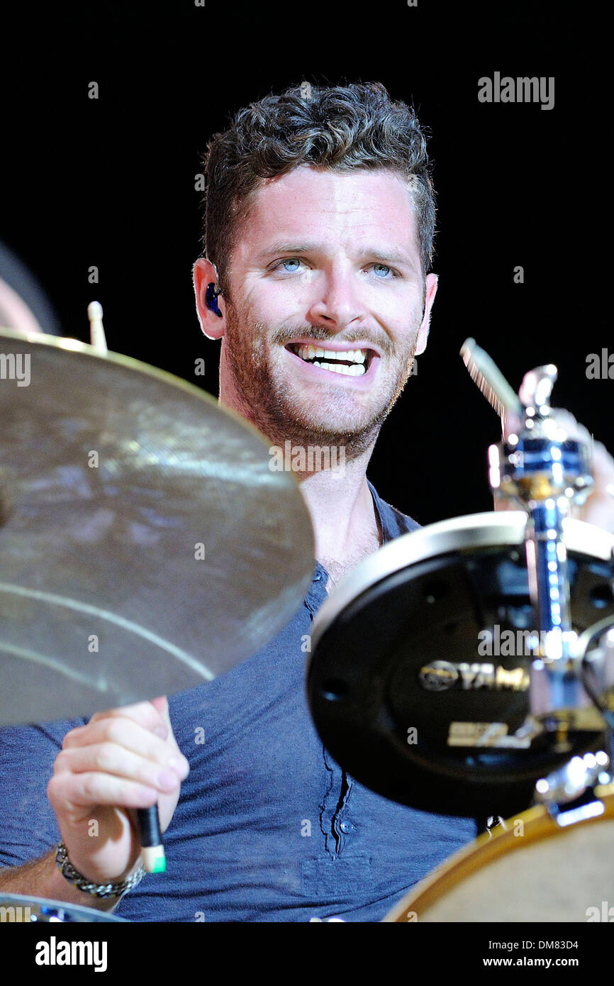 Ben Wysocki The Fray Performs At Molson Canadian Amphitheatre Toronto 
