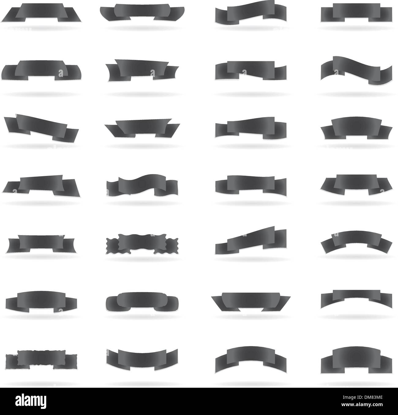 Ribbon decoration figures Stock Vector Images - Alamy